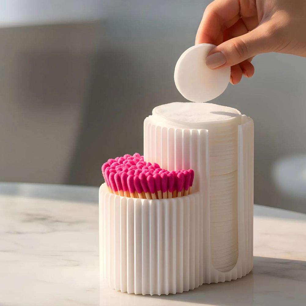 Nail Art Sch - Caja de almacenamiento para hisopos de