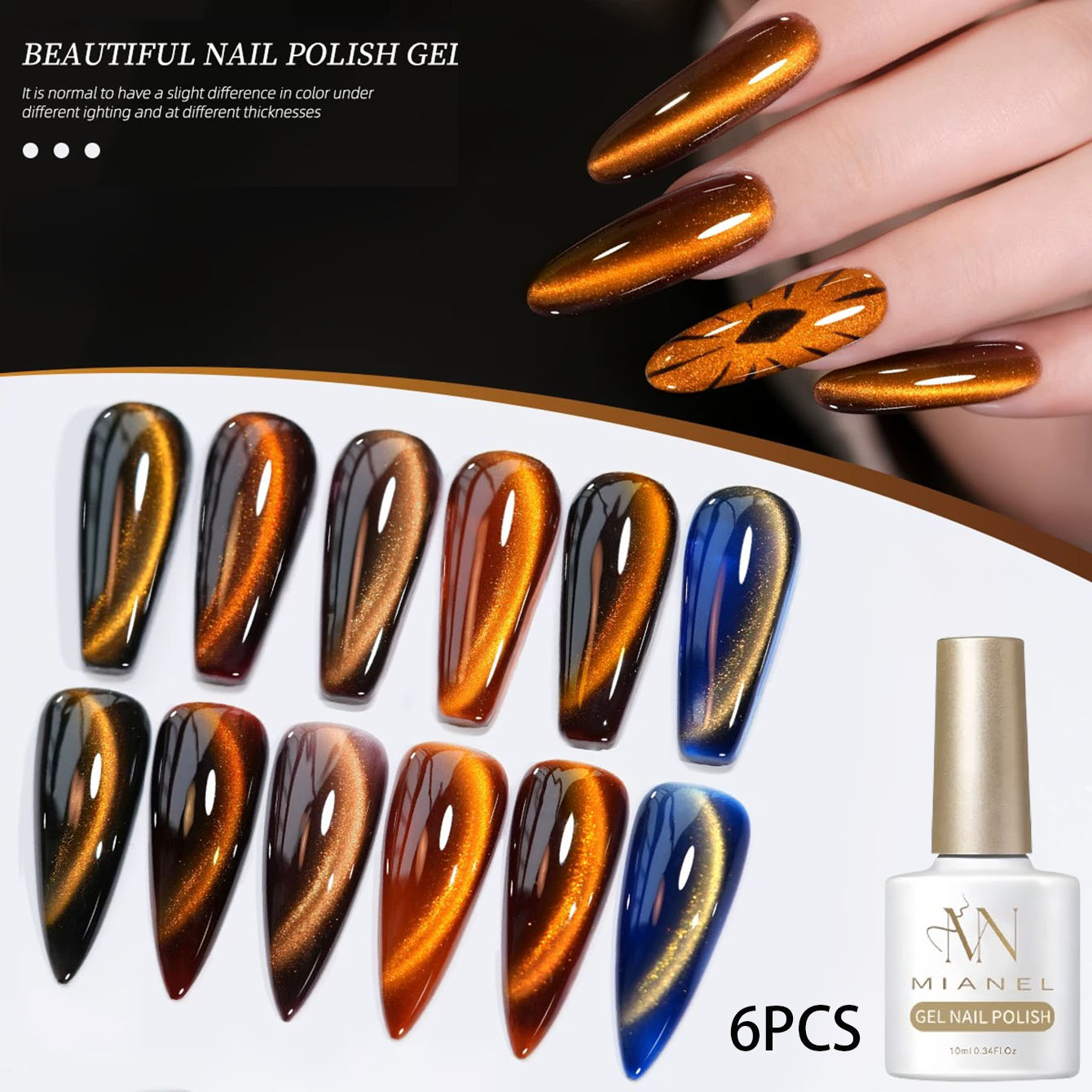 Esmalte de Uñas en Gel Ojo de  - Nail Art Trend 2026 reseña y precio