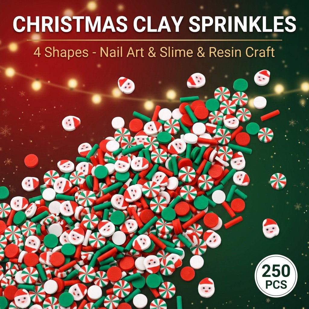 250 piezas de adornos navideño - Nail Art Wedding reseña y precio
