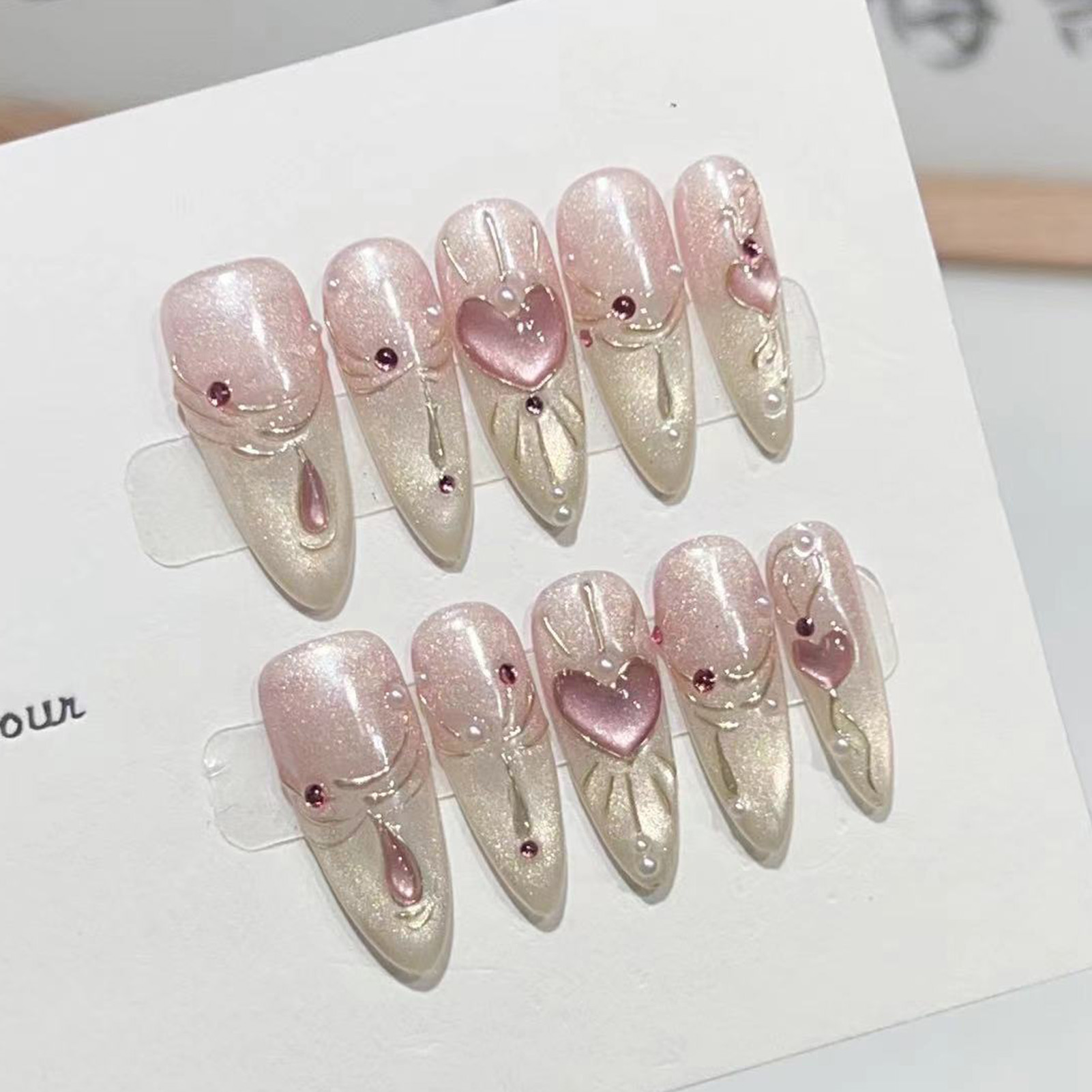 10 Uds. De uñas postizas de la - Nail Art Wedding reseña y precio