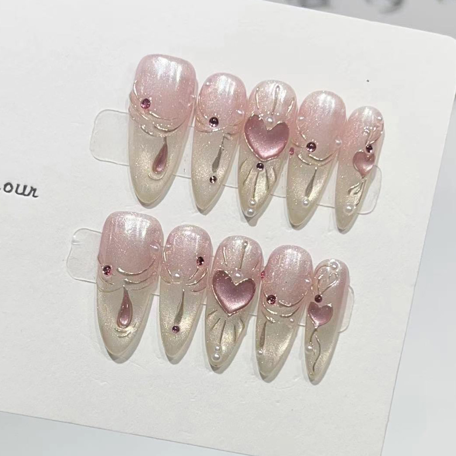 10 Uds. De uñas postizas de la - Nail Art Wedding reseña y precio