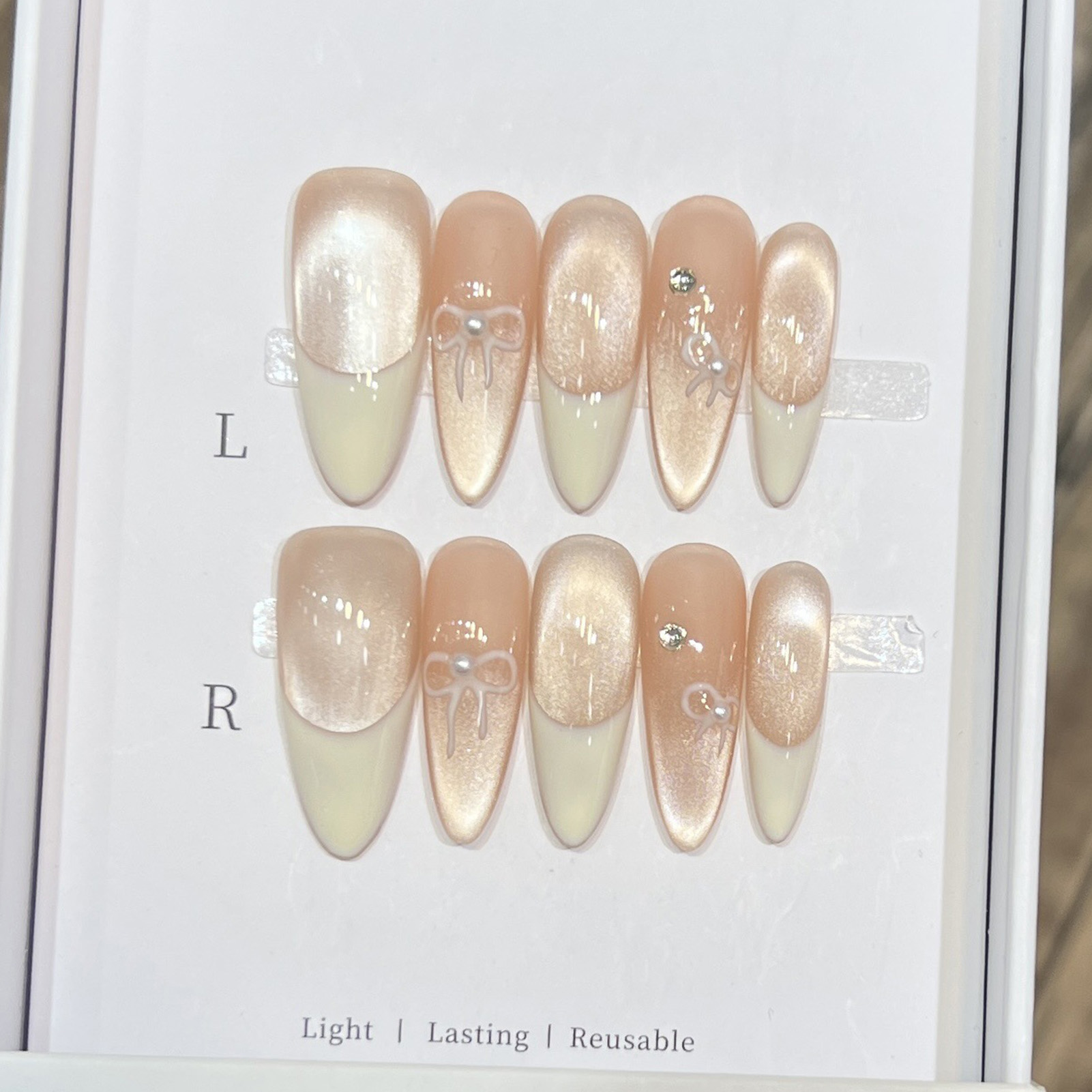 10 Uds. De uñas postizas de la - Nail Art Wedding reseña y precio