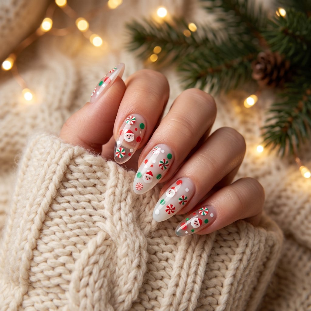 1500 piezas de adornos navideñ - Nail Art Wedding reseña y precio
