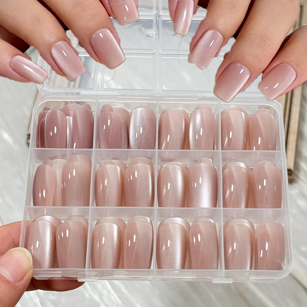 144 Uñas Postizas de Color Ros - Nail Art Wedding reseña y precio