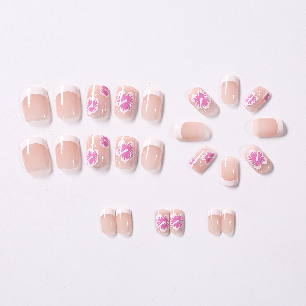 24 Uds uñas postizas de flores - Nail Art Wedding reseña y precio