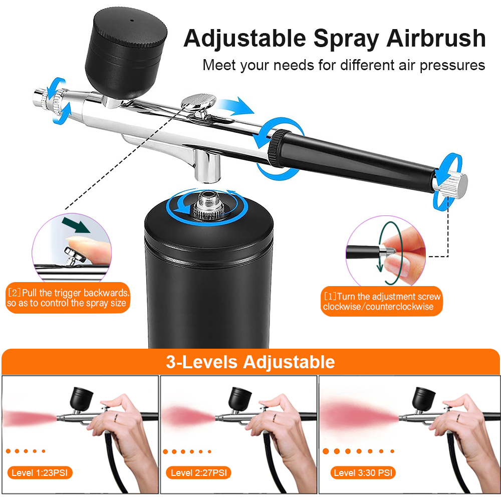 Aerógrafo para uñas con compre - Nail Art Sch reseña y precio